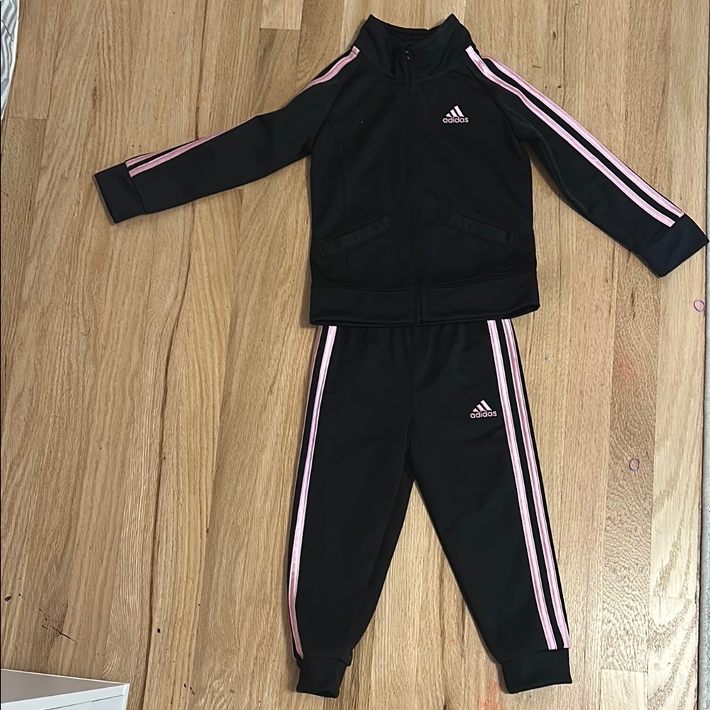 adidas Kids Matching Set - Black and Pink